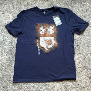 Under Armour Dark Blue T-Shirt with Graphic